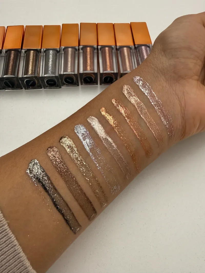 Liquid Glitter Eyeshadow Swatches